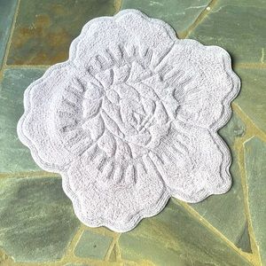Anthropologie-Castile Rose Bath Mat-Dust Rose